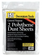 151 Dust Sheets 2pc Poly 12 x 9ft